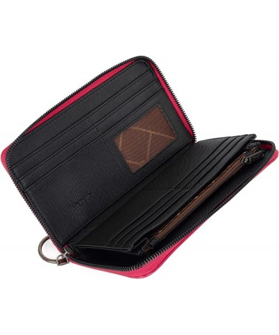 Womens Wallet Wristlet Long Purse Clutch Large Capacity Hot Pink $19.19 Wallets