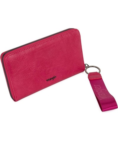 Womens Wallet Wristlet Long Purse Clutch Large Capacity Hot Pink $19.19 Wallets