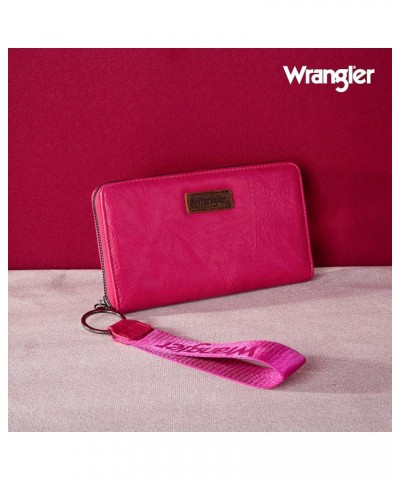 Womens Wallet Wristlet Long Purse Clutch Large Capacity Hot Pink $19.19 Wallets