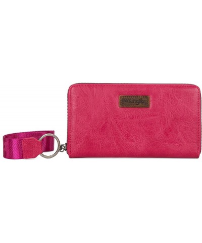 Womens Wallet Wristlet Long Purse Clutch Large Capacity Hot Pink $19.19 Wallets