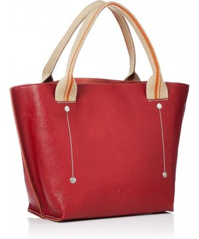 Vessetta Leather Shopping Tote Inner Bag Red $91.76 Totes