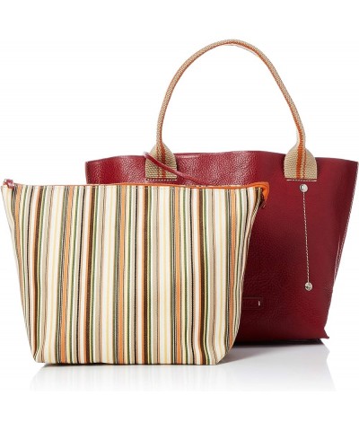 Vessetta Leather Shopping Tote Inner Bag Red $91.76 Totes