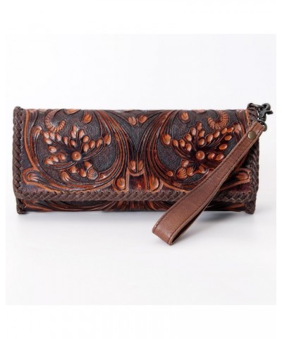 Wallet Hand Tooled Genuine Leather Western Women Bag | Handbag Purse | Women Wallet | Wristlet Wallet | Travel Wallet | Leath...