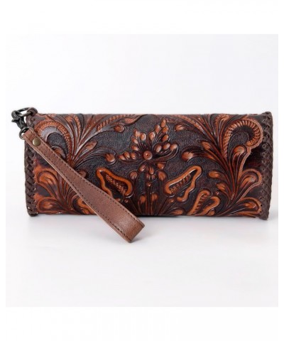 Wallet Hand Tooled Genuine Leather Western Women Bag | Handbag Purse | Women Wallet | Wristlet Wallet | Travel Wallet | Leath...