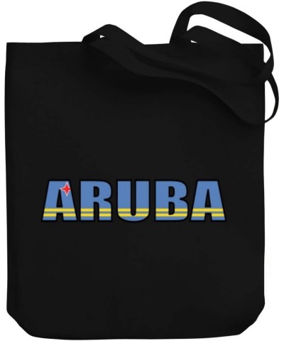 Aruba Flag Font Canvas Tote Bag 10.5" x 16" x 4 $19.20 Totes