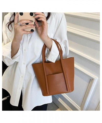 Women's Solid Color Large Capacity And Multi Color Optional Bags Are Suitable For All Age Cute Shoulder Bag Brown $6.70 Shoul...