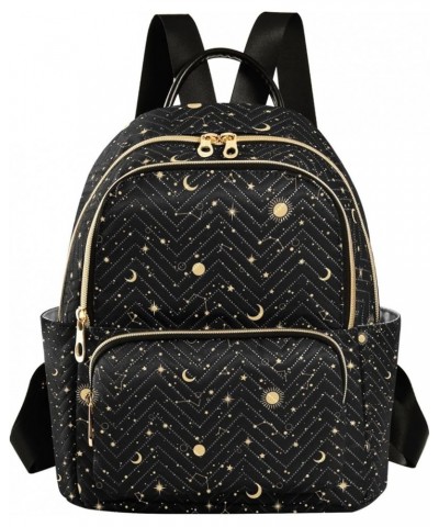 Feathers on Blue Dot Quilted Backpacks Woman Backpack Purse Small Travel Purse Starry Cosmos Medium $19.88 Backpacks