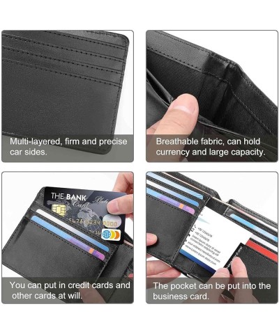 Leather Bifold Wallet Coin Purse Soft Stylish Credit Pass Case Card-Holder for Boy Girl Men Woman Money Storage Multi 5 $14.2...