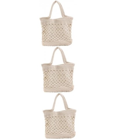 2pcs Cotton Woven Bag Woven Crossbody Bags for Women Crossbody Tote Bags for Women Straw Tote Beach Bag Beigex3pcs $21.65 Others