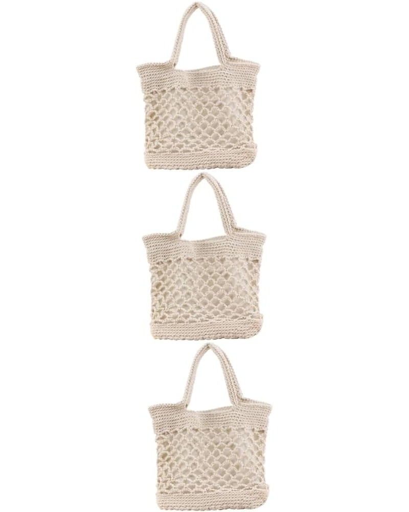 2pcs Cotton Woven Bag Woven Crossbody Bags for Women Crossbody Tote Bags for Women Straw Tote Beach Bag Beigex3pcs $21.65 Others