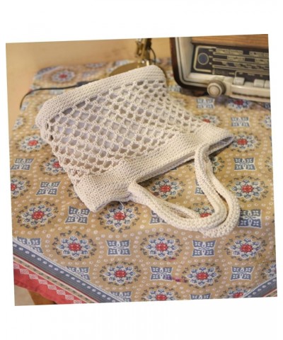 2pcs Cotton Woven Bag Woven Crossbody Bags for Women Crossbody Tote Bags for Women Straw Tote Beach Bag Beigex3pcs $21.65 Others