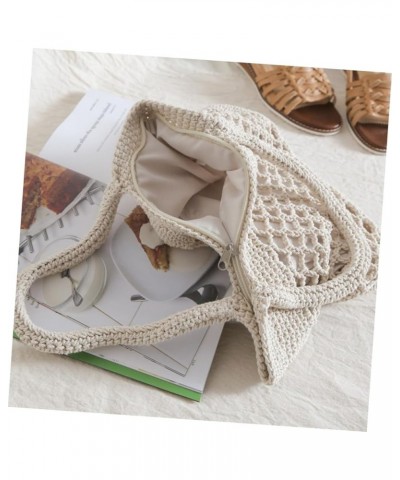 2pcs Cotton Woven Bag Woven Crossbody Bags for Women Crossbody Tote Bags for Women Straw Tote Beach Bag Beigex3pcs $21.65 Others