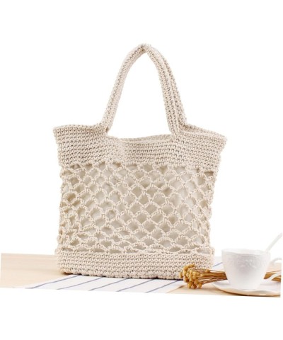 2pcs Cotton Woven Bag Woven Crossbody Bags for Women Crossbody Tote Bags for Women Straw Tote Beach Bag Beigex3pcs $21.65 Others