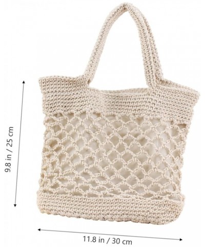 2pcs Cotton Woven Bag Woven Crossbody Bags for Women Crossbody Tote Bags for Women Straw Tote Beach Bag Beigex3pcs $21.65 Others