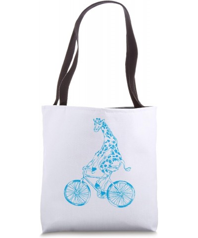 Giraffe Cycling Bicycle Bicycling Biking Riding Bike Tote Bag $9.68 Totes