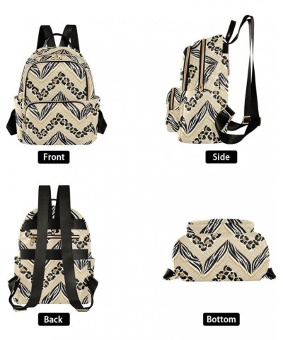 Zebra Or Tiger and Leopard Print Chevron Casual Fashion Polyester Travel Rucksack Shoulder Bag Color Medium $15.17 Backpacks