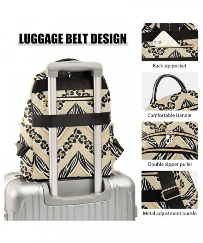 Zebra Or Tiger and Leopard Print Chevron Casual Fashion Polyester Travel Rucksack Shoulder Bag Color Medium $15.17 Backpacks