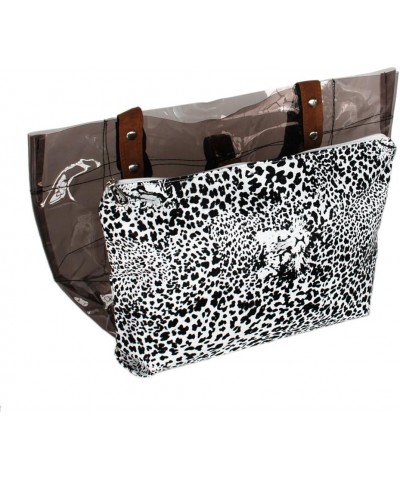 [Lucky Gray] Leopard Double Handle Leatherette Satchel Bag Handbag Purse Casual Styling $11.95 Satchels