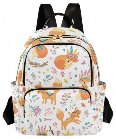 Small Backpack for Women Travel Bag Cute Tribal Fox Daypack Purse Fashion Shoulder Bag Rucksack Small A119 $13.51 Backpacks