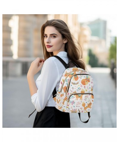 Small Backpack for Women Travel Bag Cute Tribal Fox Daypack Purse Fashion Shoulder Bag Rucksack Small A119 $13.51 Backpacks