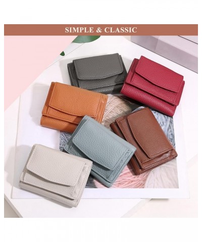 Women's Multi-Pocket Card Holder Genuine Leather Wallet RFID Blocking Purses Clutch Bag Ladies Small Wallets D / Green $22.79...