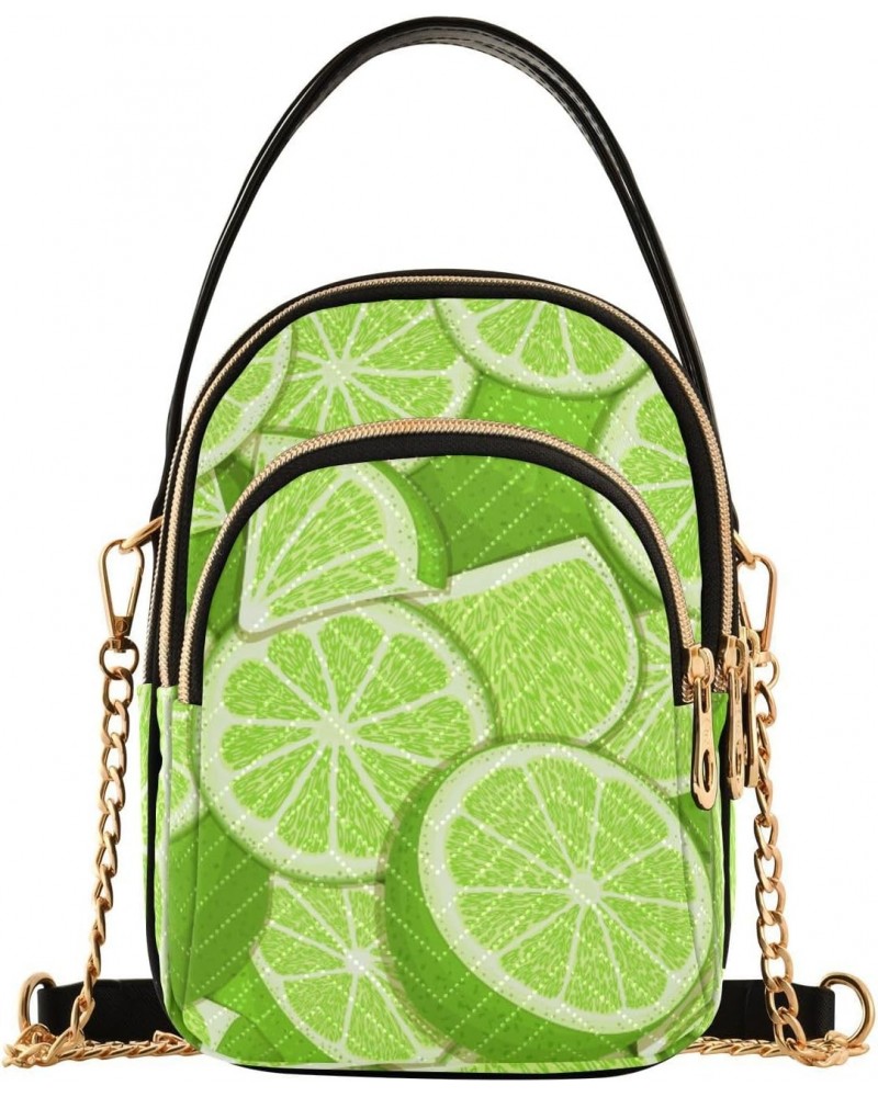 Cell Phone Purse Tropical Lime Crossbody Handbag Durable Shoulder Bag Sturdy Travel Pouch Compact Chic Bag for Women Everyday...