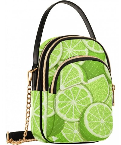 Cell Phone Purse Tropical Lime Crossbody Handbag Durable Shoulder Bag Sturdy Travel Pouch Compact Chic Bag for Women Everyday...