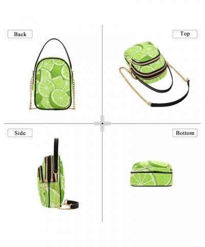 Cell Phone Purse Tropical Lime Crossbody Handbag Durable Shoulder Bag Sturdy Travel Pouch Compact Chic Bag for Women Everyday...