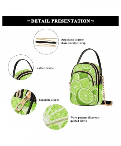 Cell Phone Purse Tropical Lime Crossbody Handbag Durable Shoulder Bag Sturdy Travel Pouch Compact Chic Bag for Women Everyday...