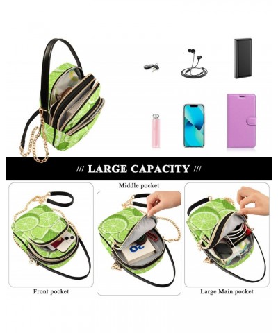 Cell Phone Purse Tropical Lime Crossbody Handbag Durable Shoulder Bag Sturdy Travel Pouch Compact Chic Bag for Women Everyday...