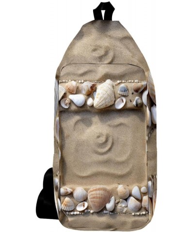 Crossbody Bags for Women,Crossbody Bag Men,Small Sling Bag,Beach Sand Shell,Crossbody Purse $14.65 Crossbody Bags