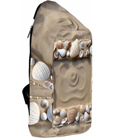 Crossbody Bags for Women,Crossbody Bag Men,Small Sling Bag,Beach Sand Shell,Crossbody Purse $14.65 Crossbody Bags