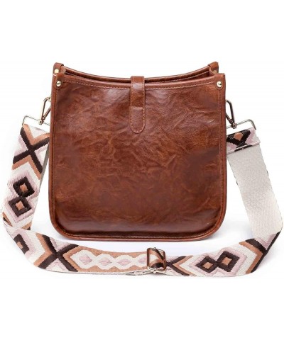 Leopard Strap Crossbody Shoulder Bag for Women Ladies Causal Satchel Hobo Bag Messenger Bag Vegan PU Leather Classic Brown $1...