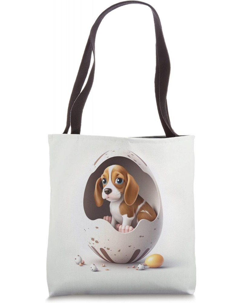 Funny dog in the egg Design dog owner Humor Sarcastic puppie Tote Bag $9.92 Totes