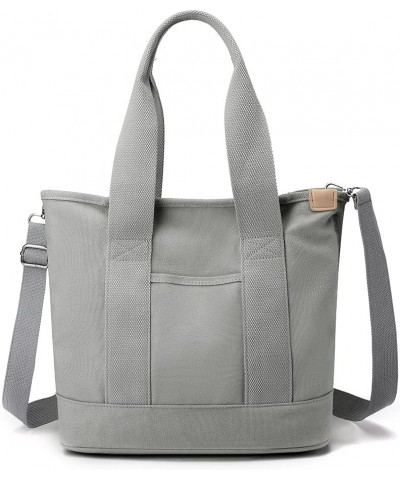 Women Msenr Bag Fashion Fem Tote Bag Casl Lar ity Multi-Function Portable Simple for Wed Vation Grey $9.07 Shoulder Bags