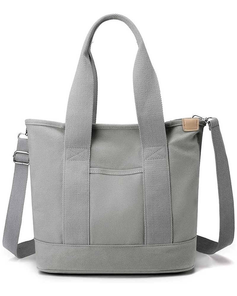 Women Msenr Bag Fashion Fem Tote Bag Casl Lar ity Multi-Function Portable Simple for Wed Vation Grey $9.07 Shoulder Bags