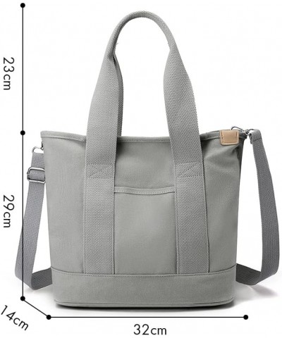 Women Msenr Bag Fashion Fem Tote Bag Casl Lar ity Multi-Function Portable Simple for Wed Vation Grey $9.07 Shoulder Bags