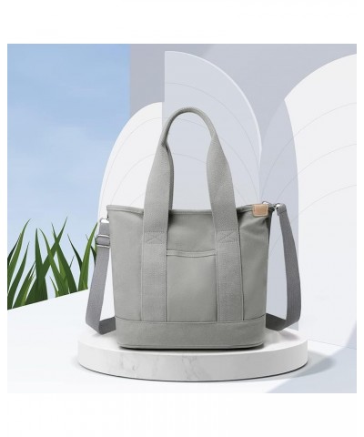 Women Msenr Bag Fashion Fem Tote Bag Casl Lar ity Multi-Function Portable Simple for Wed Vation Grey $9.07 Shoulder Bags