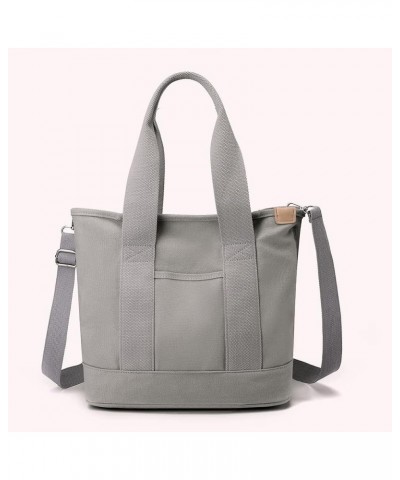 Women Msenr Bag Fashion Fem Tote Bag Casl Lar ity Multi-Function Portable Simple for Wed Vation Grey $9.07 Shoulder Bags