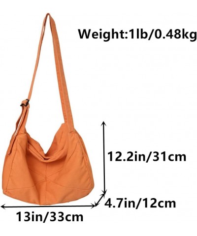 Women's Canvas Crossbody Bag Shoulder Bag Casual Hobo Bag Messenger Bag Shopping Bag Travel Bag Unisex Beige $14.55 Hobo Bags