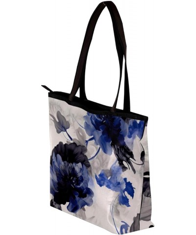 The Tote Bag For Women,Purses For Women,Handbags For Women,Abstract Blue Seaweed Camouflage Handbags $14.02 Totes