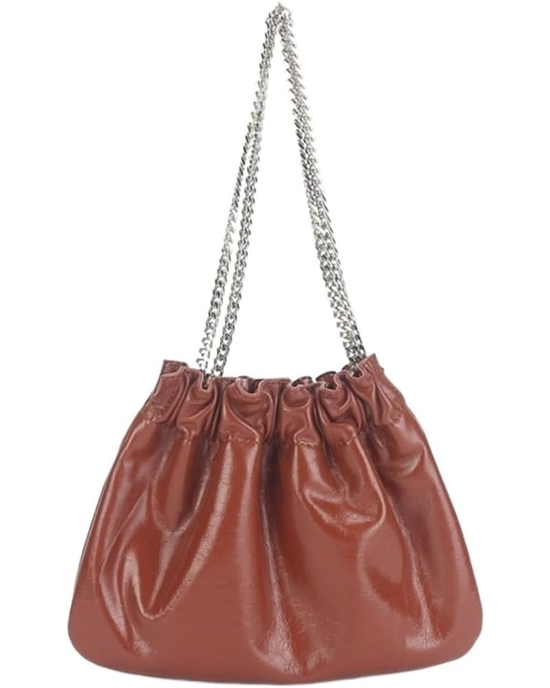 Women Genuine Leather Shoulder Bag Female Handbag Casual Crossbody Bag Brown Red $38.44 Shoulder Bags