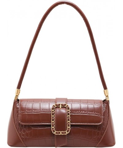 Classic Shoulder Bag,Retro Small Purse,Tote Bag for Women with Zipper Closure 5-brown $13.27 Totes