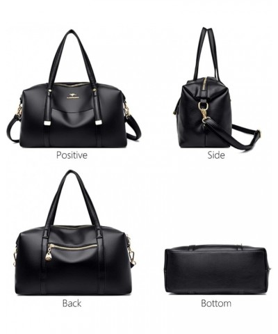 Women's Leather Handbags Women's Shoulder Bags Handbags Women's Luxury Designer Handbags Black $41.75 Shoulder Bags