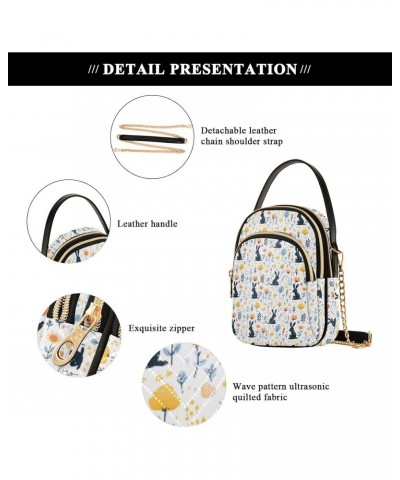 Bunny Rabbit Flowers Floral Happy Easter Small Crossbody Bags for Women Adjustable Strap Purses Travel Handbags 20852116 $13....