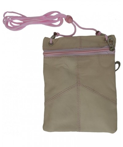 Soft Purse Organizer Shoulder Bag 4 Pocket Travel wallet Pink $8.24 Shoulder Bags