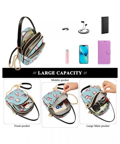 Small Crossbody Bags for Women Trendy Christmas Cute Penguin Animal Blue Travel Sling Bag Women's Crossbody Handbags Satchel ...