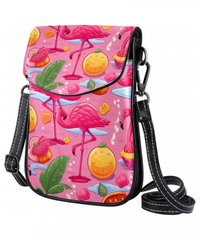 Crossbody Bags for Women,Crossbody Bag Men,Small Sling Bag,Flamingo and Anchor Pink Cartoon,Crossbody Purse $14.59 Crossbody ...