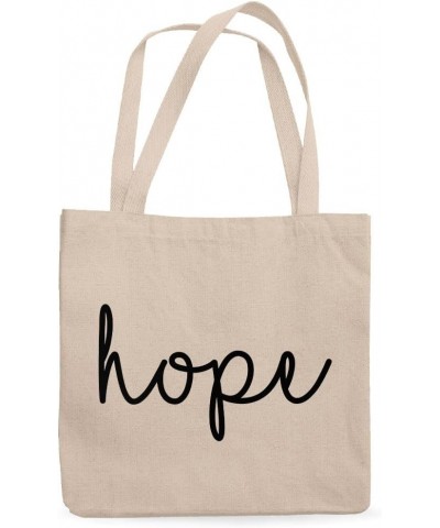 Hope Canvas Tote Bag - Spirituality Present - Mindfulness Print Gift White $14.87 Totes