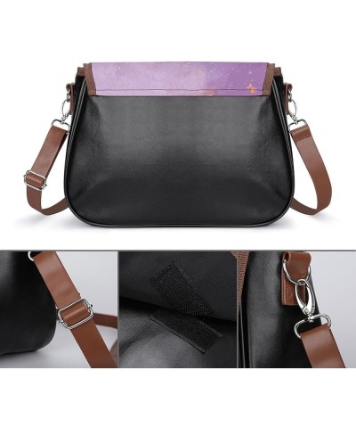 Women's PU Leather Flap Crossbody Purse Handbag Crossbody Shoulder Bag for Travel Outdoor Pattern (166) $22.54 Totes